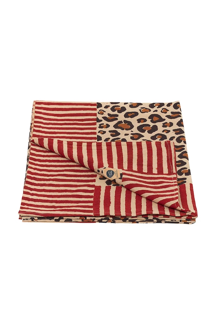 Bombažno posteljno pregrinjalo Doing Goods Leopard Single 220 x 140 cm 1.40.30.085.070.4 pisana AA00