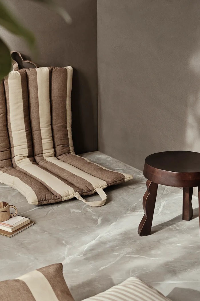 Jastučić za stolicu ferm LIVING smeđa 1104269088