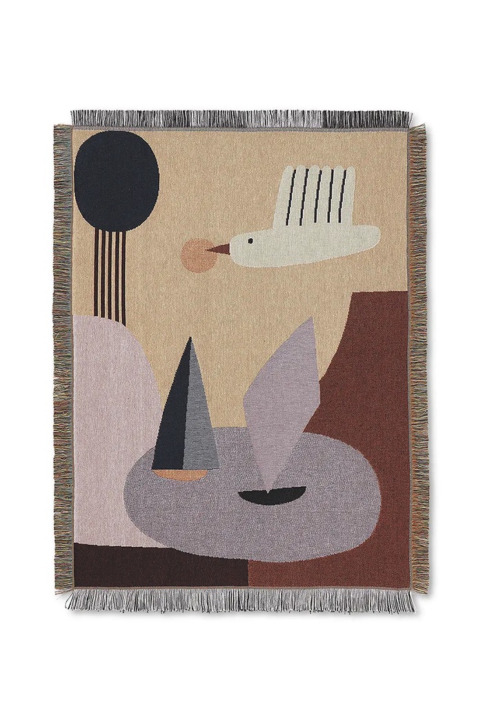 Deka ferm LIVING Bird 110 x 80 cm viacfarebná 1104266369
