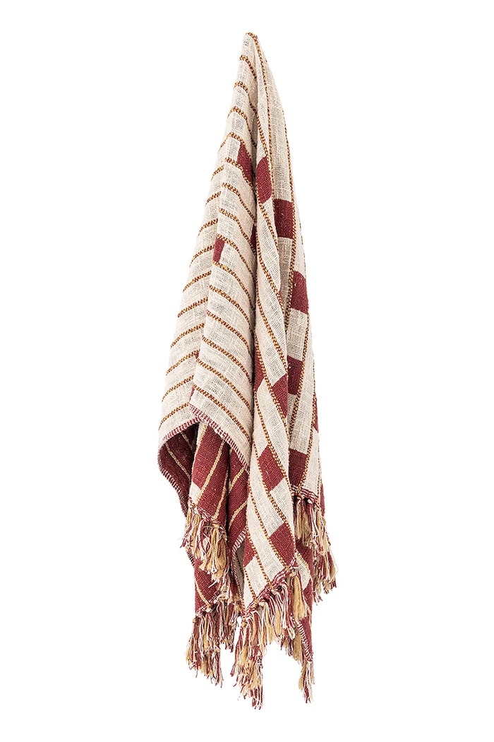 Bloomingville cuvertură de pat din bumbac 160 x 130 cm 82066545 multicolor AA00