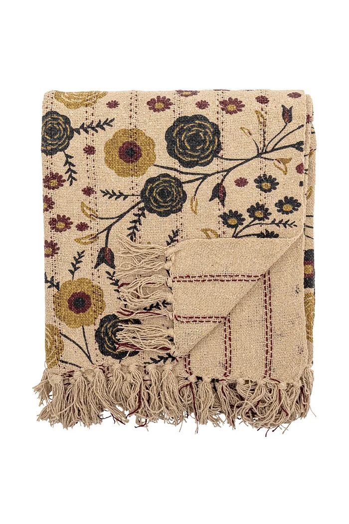 Bloomingville narzuta z dodatkiem bawełny Eydis 160 x 130 cm multicolor 82062912
