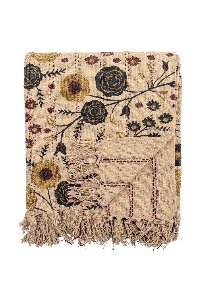 Bloomingville narzuta z dodatkiem bawełny Eydis 160 x 130 cm multicolor 82062912
