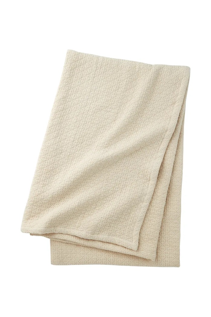 Olivier Desforges cuvertură de pat din bumbac CANISSE Sable 130 x 170 cm bej 1067486