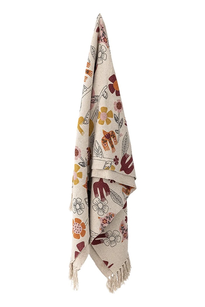 Bloomingville Cuvertură din material textil 160 x 130 cm 82063139 multicolor AA00