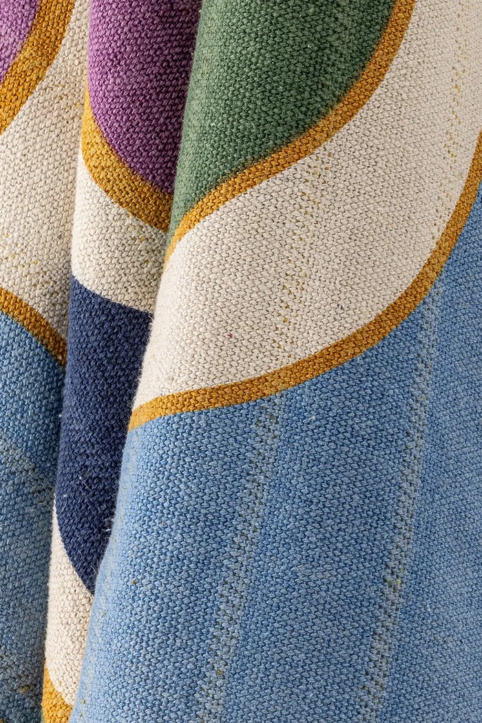 Salon i sypialnia Bloomingville Narzuta z bawełną 160 x 130 cm 82063478 multicolor
