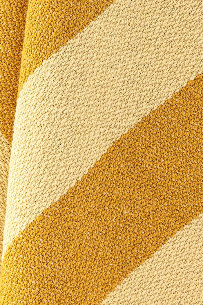 Salon i sypialnia Bloomingville Narzuta z bawełną 160 x 130 cm 82063495 żółty