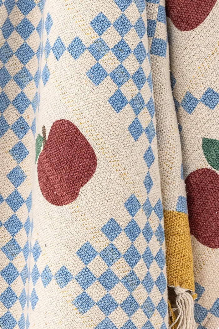 Salon i sypialnia Bloomingville Narzuta z bawełną 160 x 130 cm 82063418 multicolor
