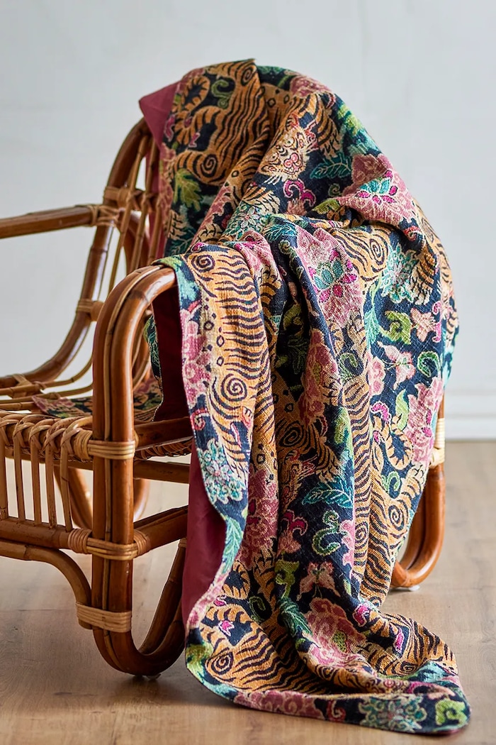 Narzuta bawełniana 152 x 127 cm Bloomingville 82073217 multicolor