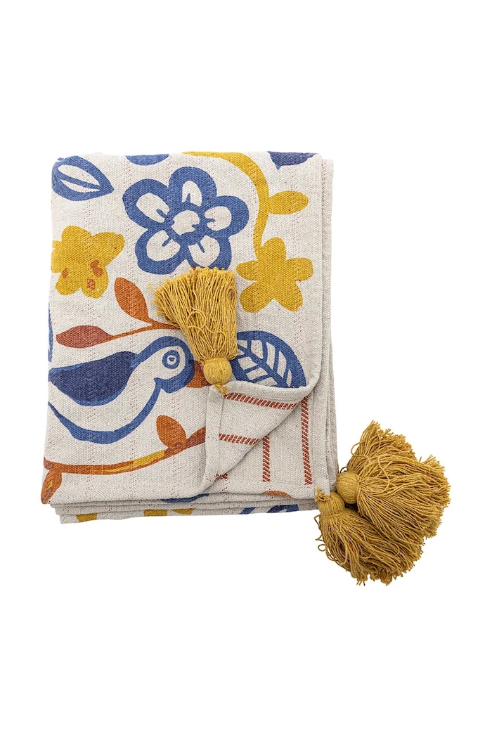 Bloomingville Narzuta z bawełną 160 x 130 cm multicolor 82063493