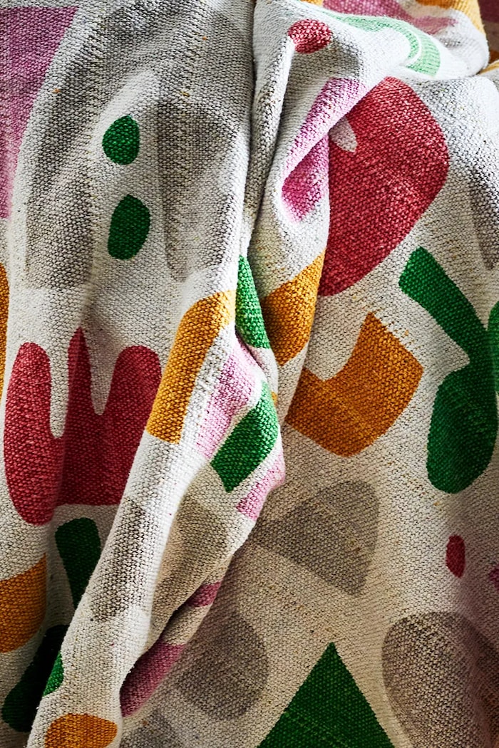 Narzuta z bawełną 160 x 130 cm Bloomingville multicolor 82063384