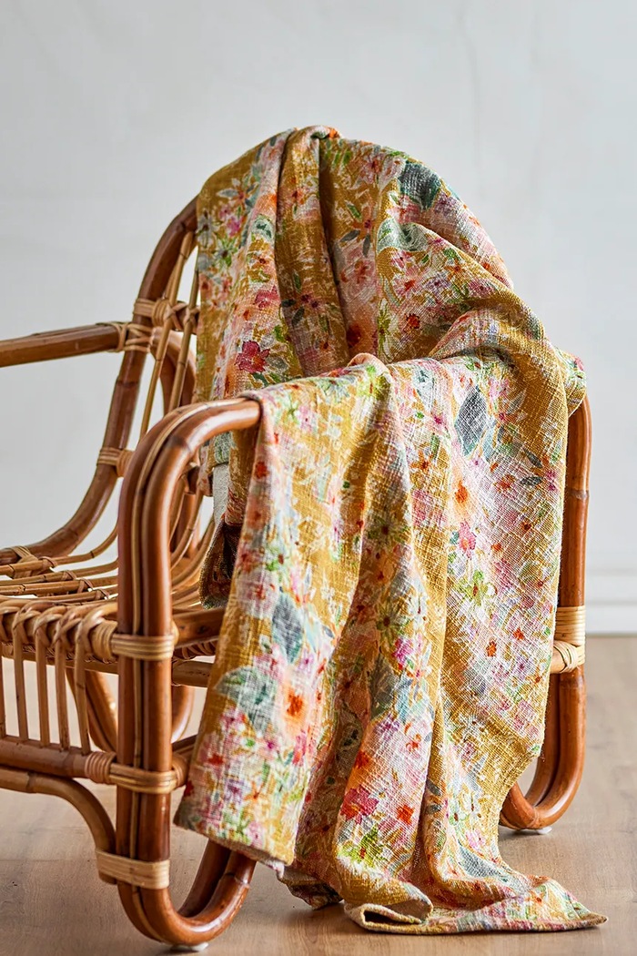 Narzuta bawełniana 152 x 127 cm Bloomingville multicolor 82073218