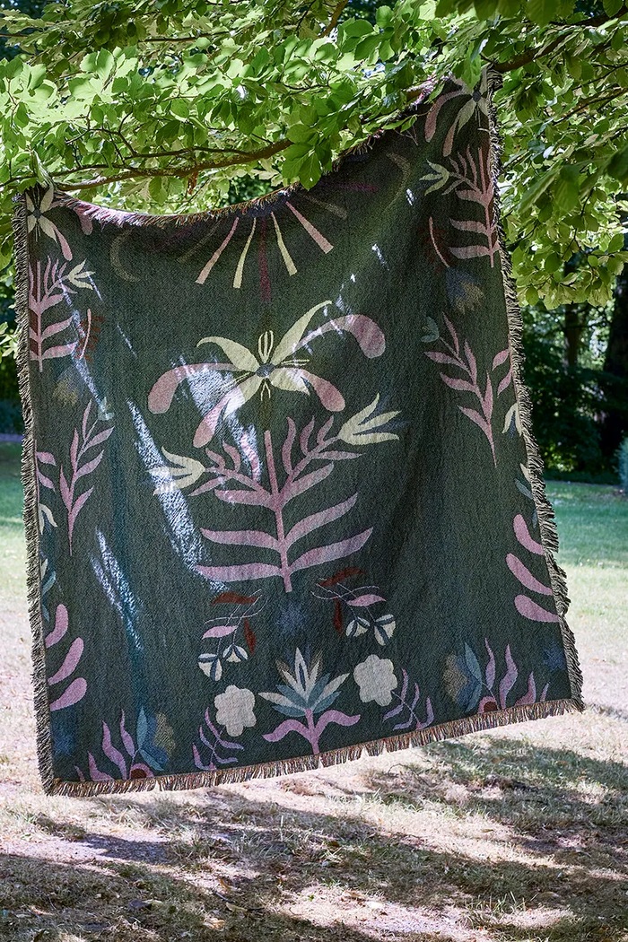 Narzuta z bawełną 160 x 130 cm Bloomingville multicolor 82073177