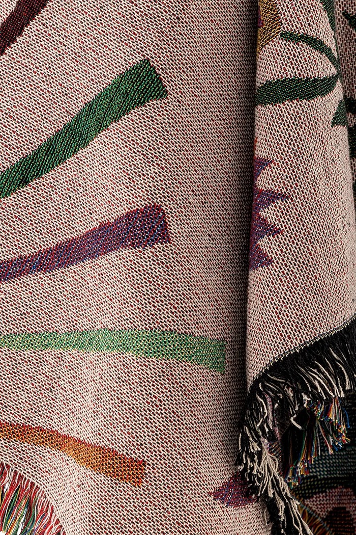 Salon i sypialnia Bloomingville Narzuta z bawełną 160 x 130 cm 82073177 multicolor