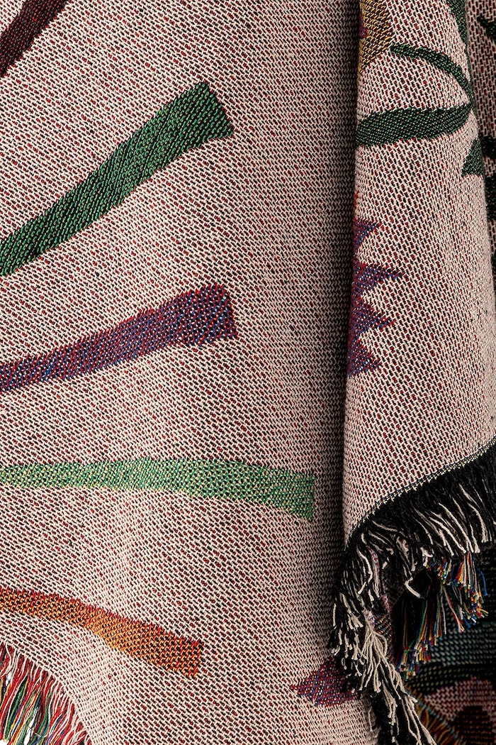 Salon i sypialnia Bloomingville Narzuta z bawełną 160 x 130 cm 82073177 multicolor