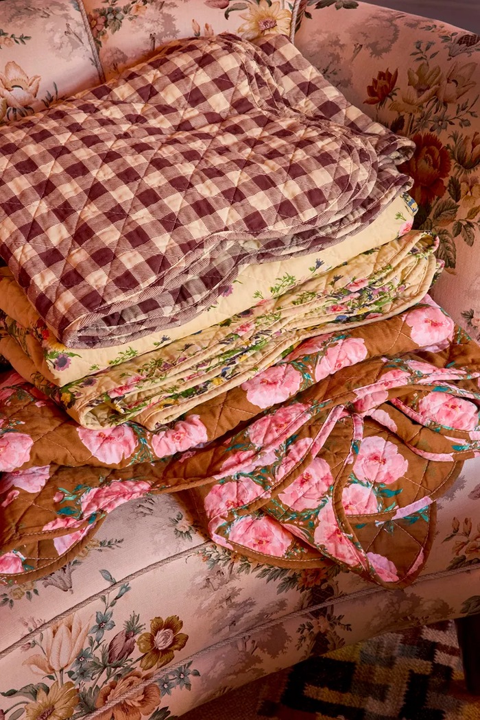 Salon i sypialnia Rice koc bawełniany 180 x 130 cm BLCOT.FLOFIE multicolor