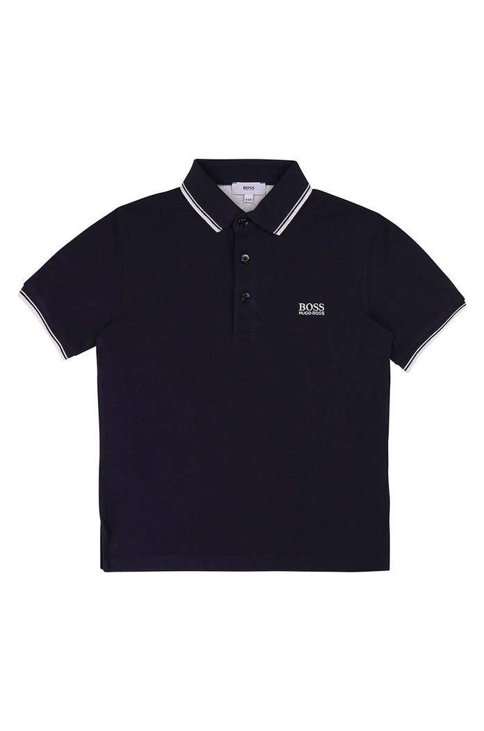 Boss - Detské polo tričko 116-152 cm bavlna tmavomodrá J25P17.116.152