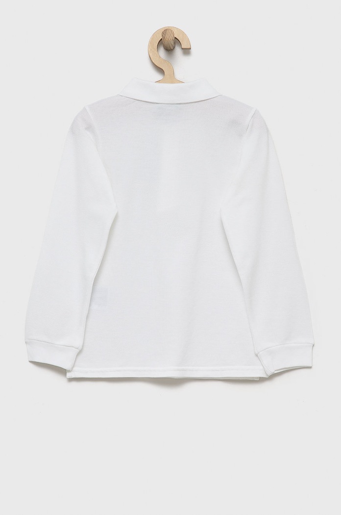 Dječja pamučna majica dugih rukava United Colors of Benetton 3089G3009.P.NOS bijela AA00