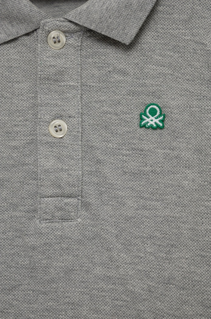 Dječja pamučna majica dugih rukava United Colors of Benetton 3089G3009.P.NOS siva AA00