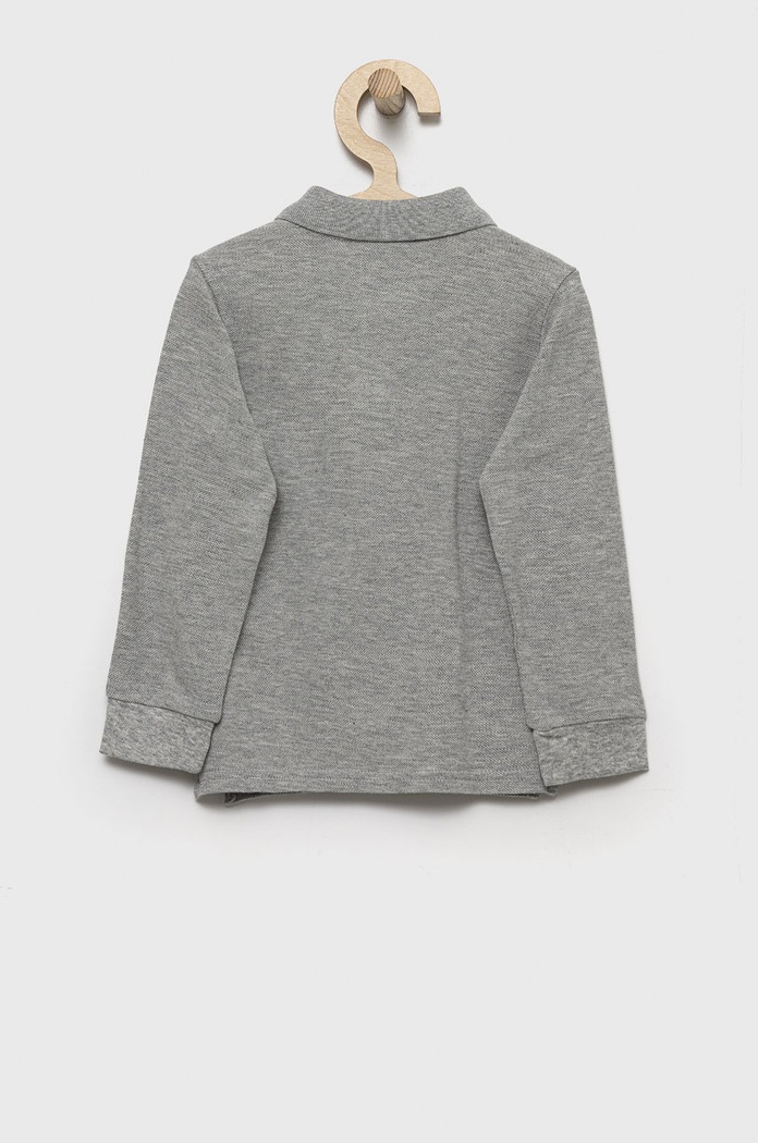 Dječaci Dječja pamučna majica dugih rukava United Colors of Benetton 3089G3009.P.NOS siva