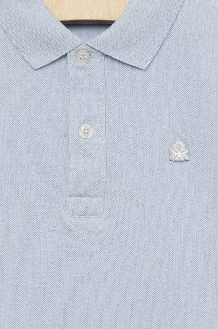 CHLAPEC Dětská bavlněná polokošile United Colors of Benetton 3089C300Q.G.NOS modrá