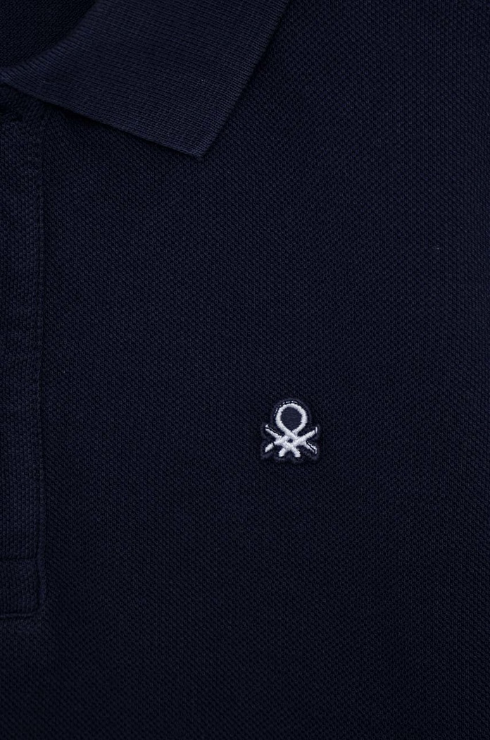 Dječaci Pamučna polo majica United Colors of Benetton 3089C300Q.G.NOS mornarsko plava