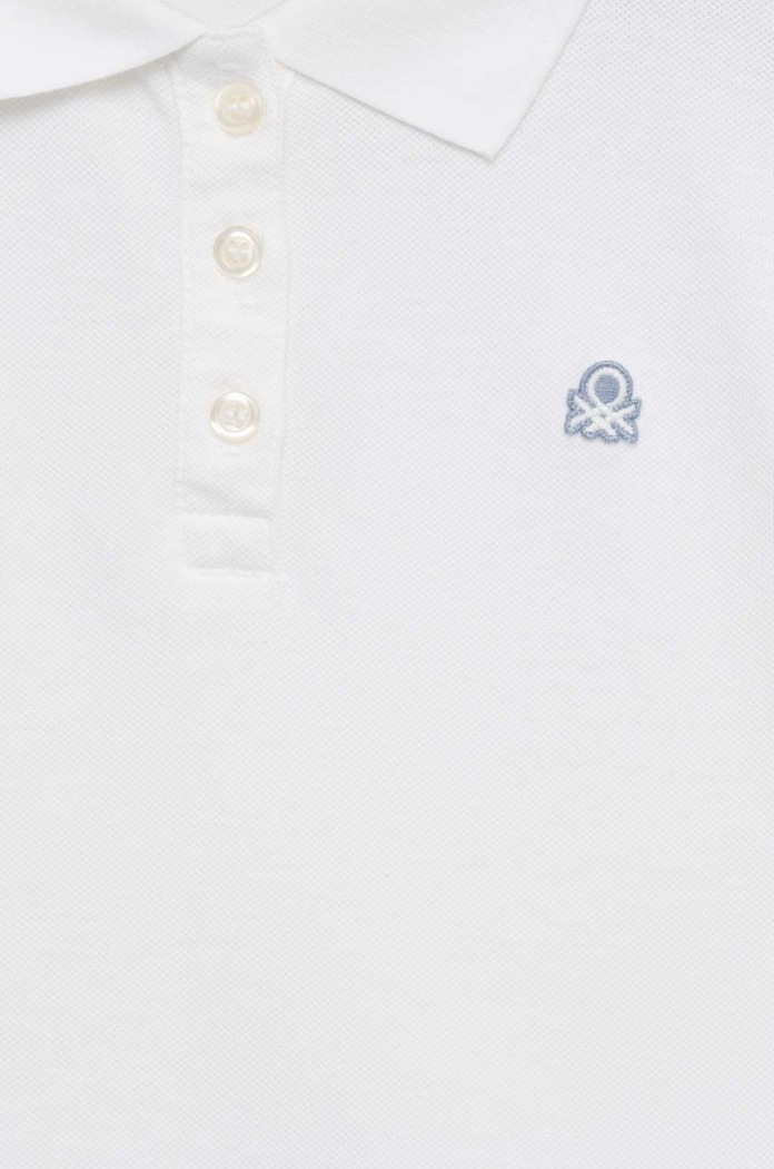 CHLAPEC Dětské polo tričko United Colors of Benetton 3WG9C300O.G.NOS bílá