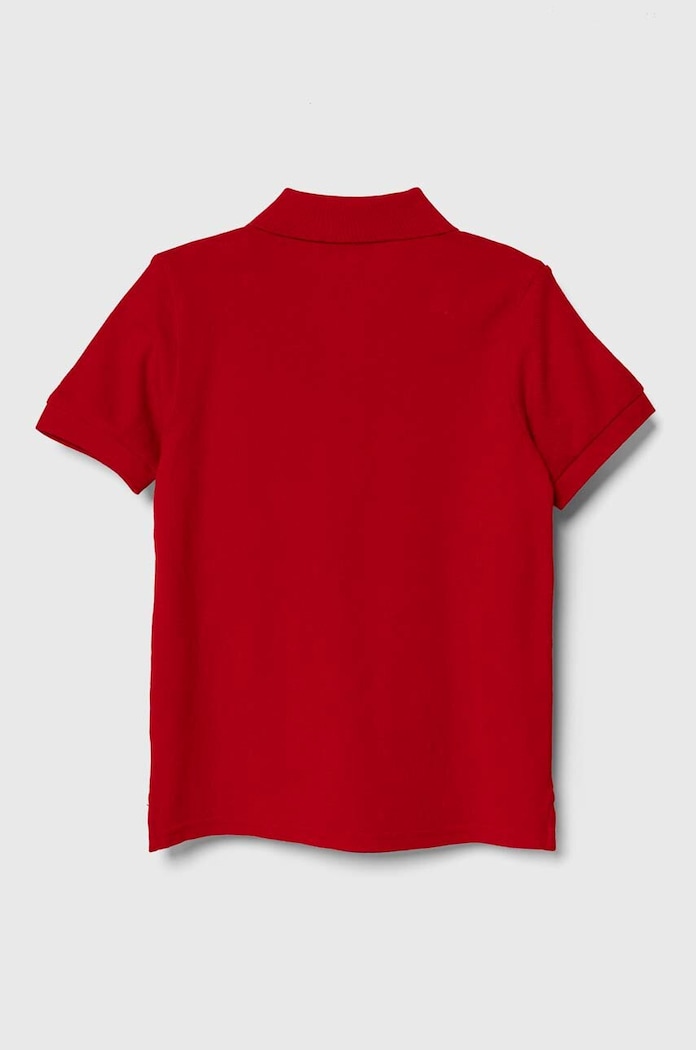 United Colors of Benetton tricouri polo din bumbac pentru copii 3089G3008.P.NOS.9BYX rosu AA00