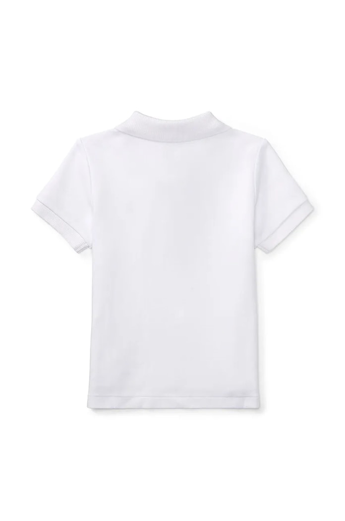 Chlapec Detská bavlnená polokošeľa Polo Ralph Lauren 320570127001 biela