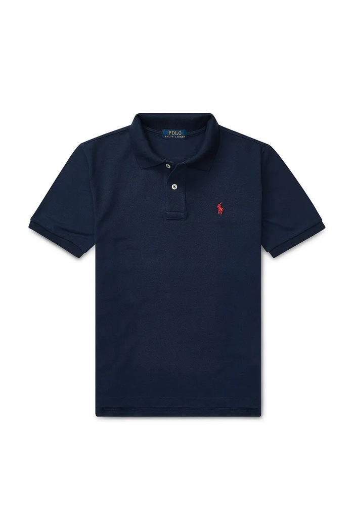 Polo Ralph Lauren detské bavlnené polo tričko 323603252005 tmavomodrá AA00