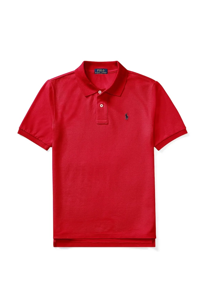 Polo Ralph Lauren polo dziecięce bawełniane 323603252009 czerwony AA00