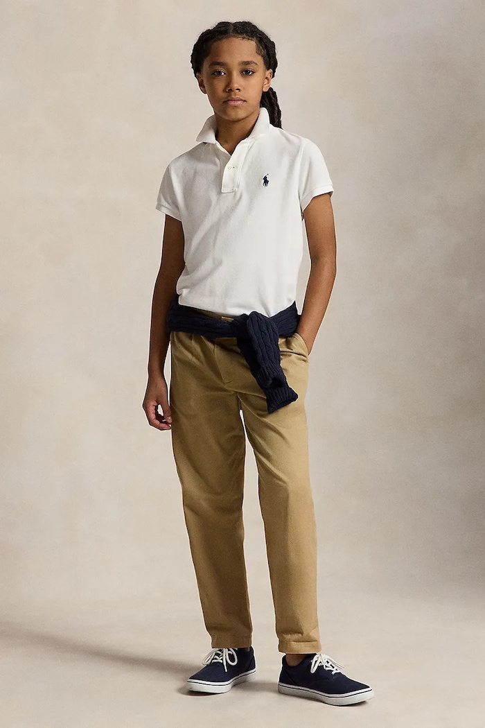 Polo Ralph Lauren polo dziecięce bawełniane biały 323603252004
