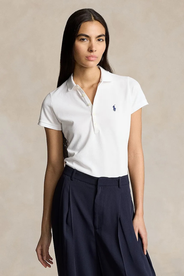 Polo Ralph Lauren polo tričko dámske béžová 211B18200