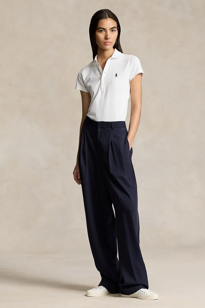 Oblečenie Polo Ralph Lauren polo tričko dámske 211B18200 béžová
