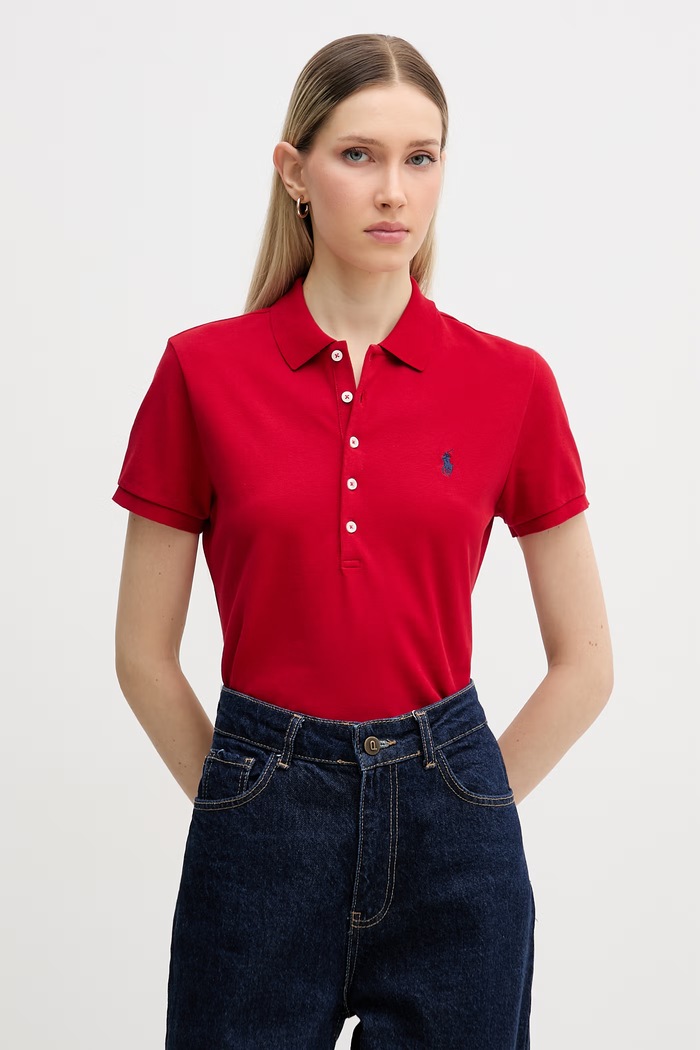 Polo Ralph Lauren πόλο γυναικείο κόκκινο 211B18200