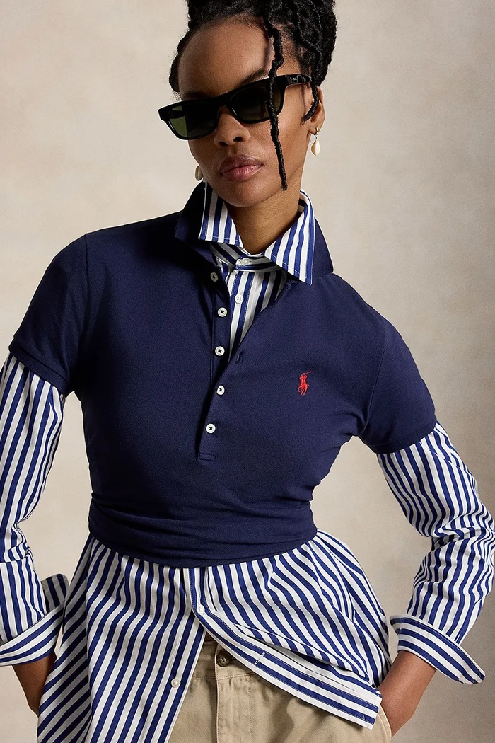 Polo Ralph Lauren Πόλο Γυναικείο σκούρο μπλε 211B18200