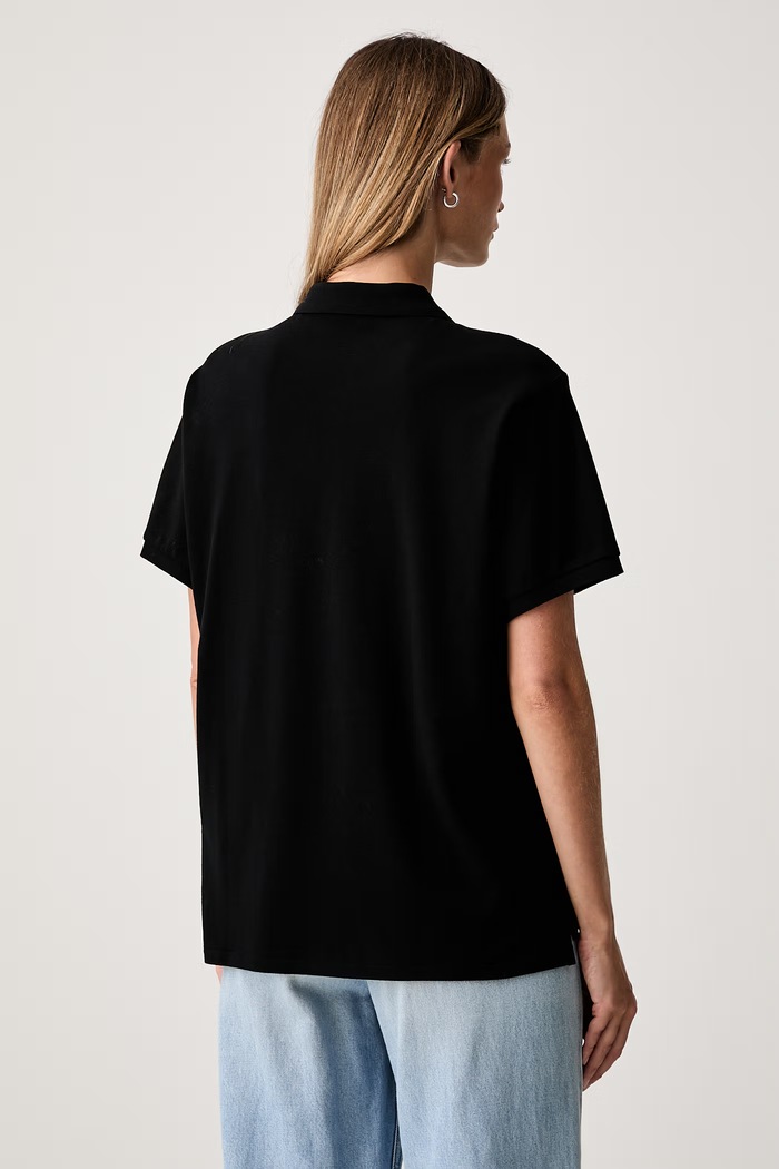 Odzież Polo Ralph Lauren polo damskie z bawełną 211B18202 czarny
