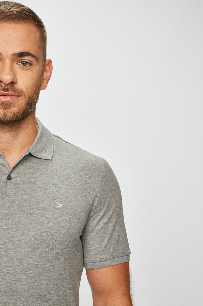Polo tričko Calvin Klein K10K102964 šedá