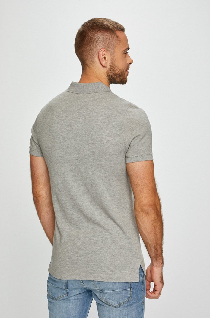 Tommy Jeans - Polo tričko šedá DM0DM04266