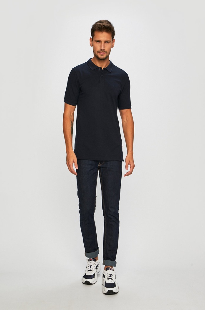 Jack & Jones - Pánske polo tričko 12136516 tmavomodrá AA00