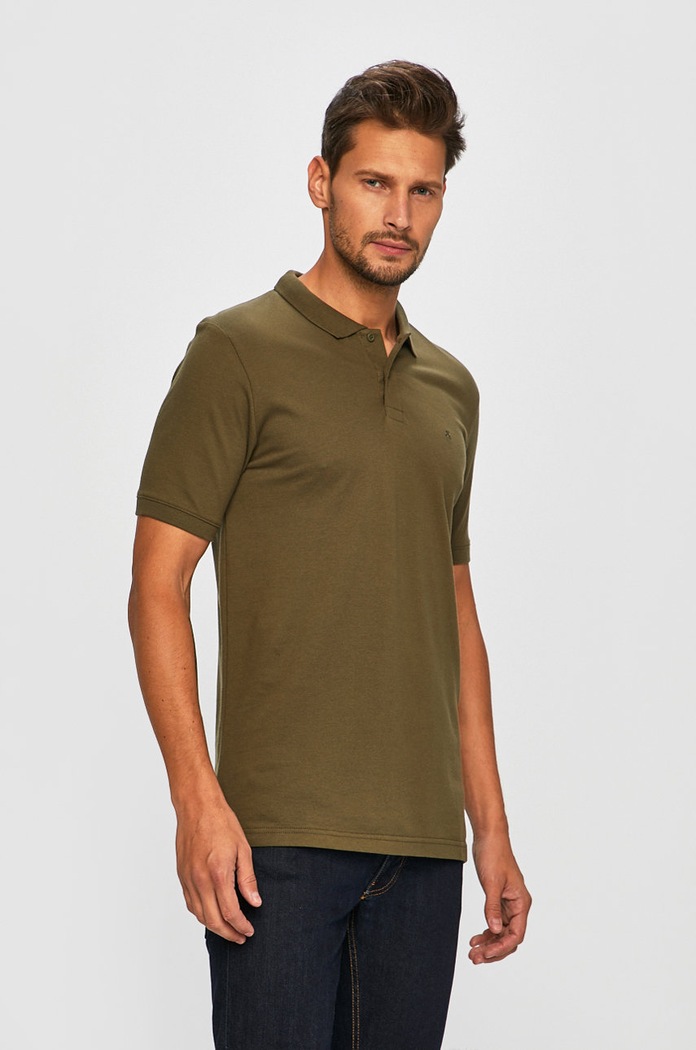 Jack & Jones - Poló sima zöld 12136516