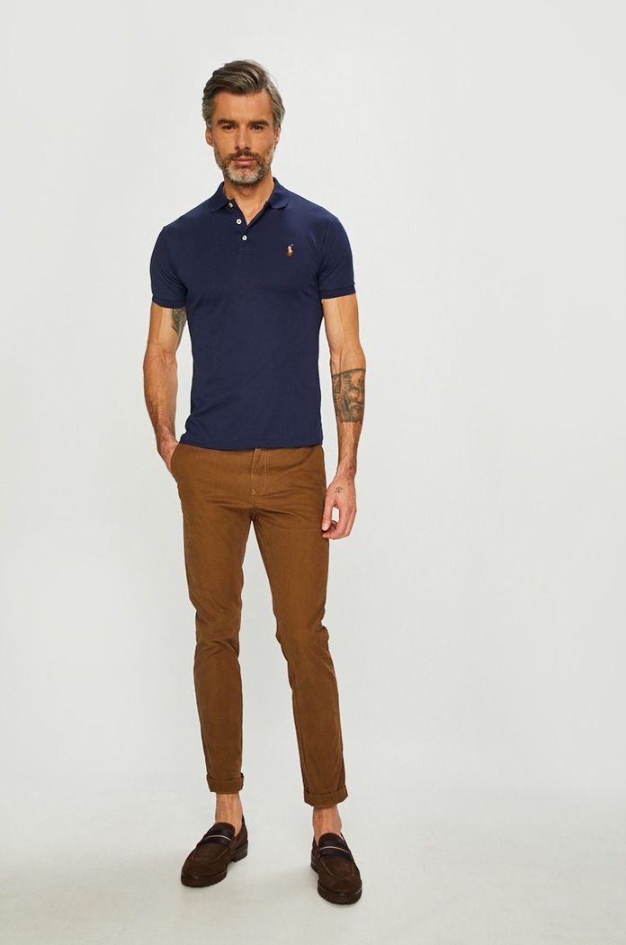 Polo Ralph Lauren polo 710685514003 mornarsko modra AA00