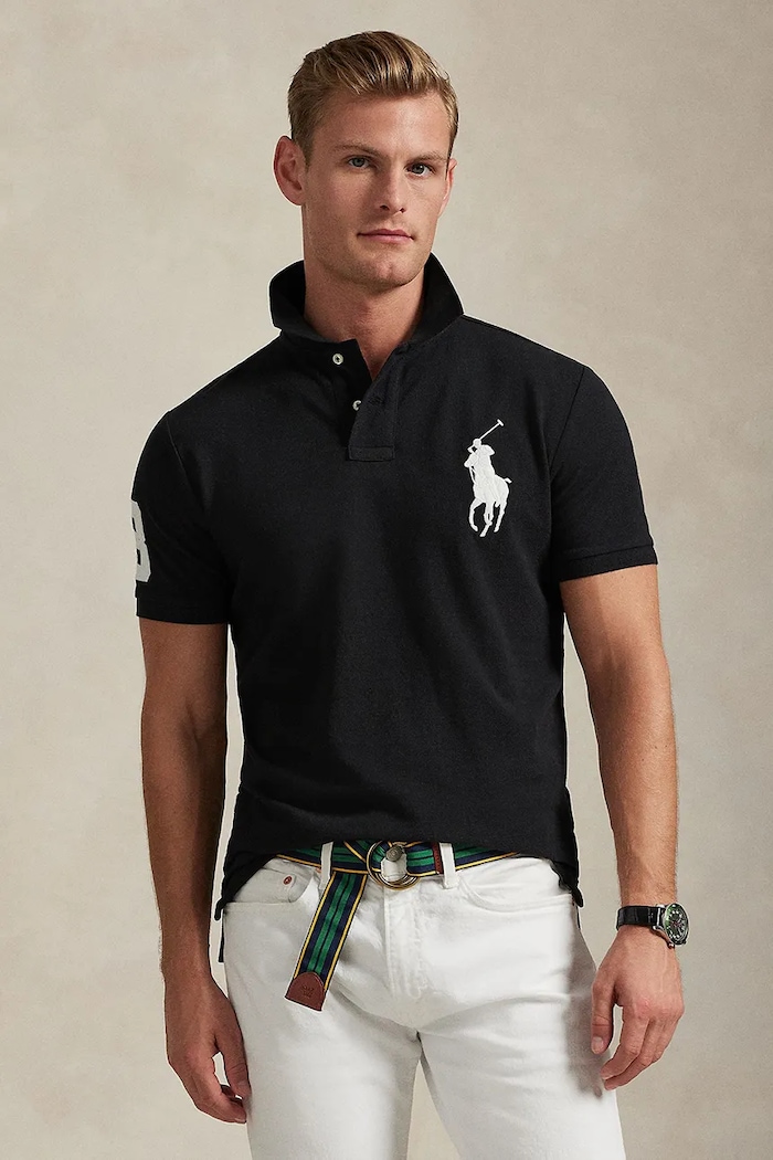 Polo Ralph Lauren tricou bumbac negru 710688969001