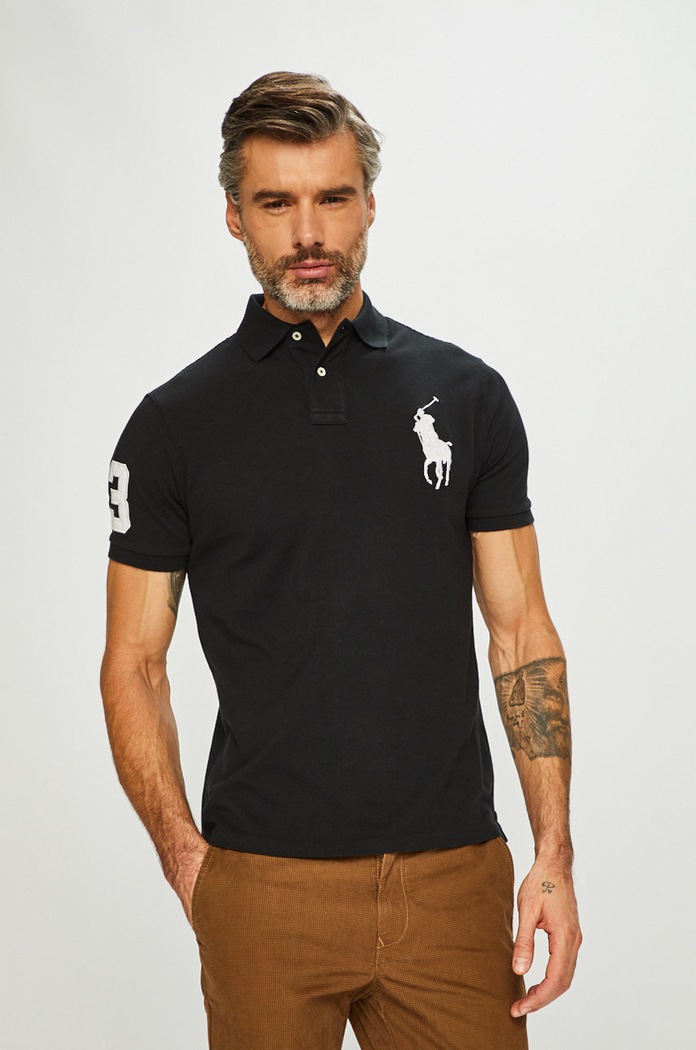 Polo Ralph Lauren polo Bombaž črna 710688969001