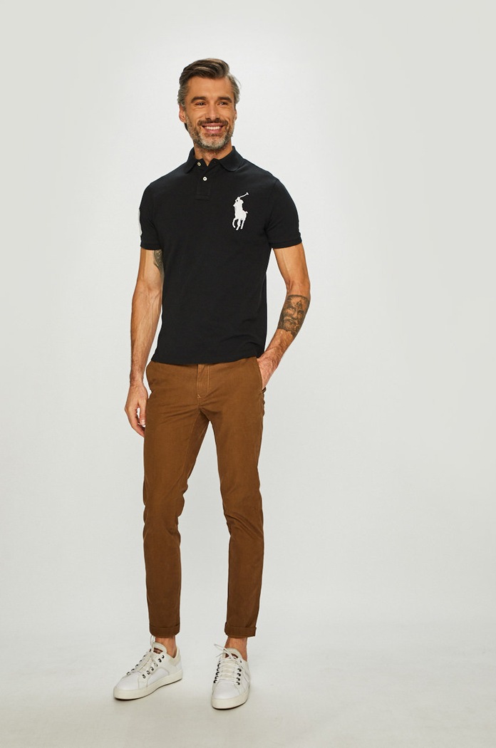 Polo Ralph Lauren polo 710688969001 črna AA00