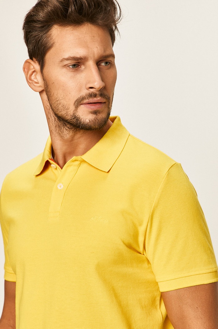 s. Oliver - Tricou Polo s.Oliver 03.899.35.5268 galben