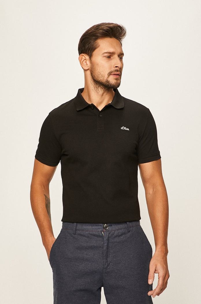 s. Oliver - Polo tričko černá 03.899.35.5268