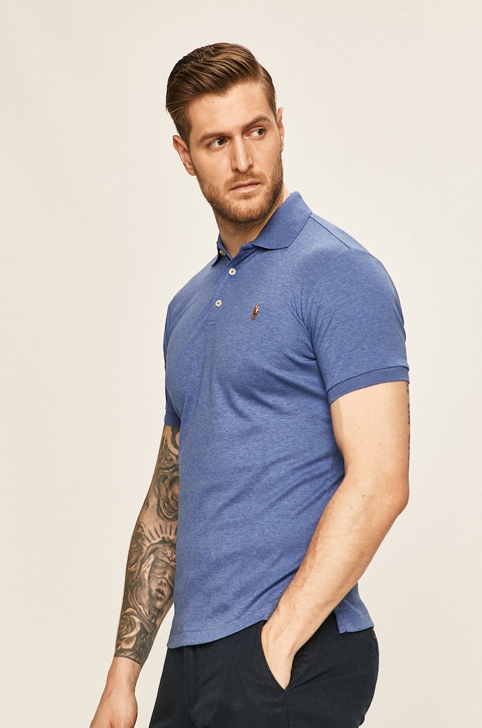 Polo Ralph Lauren - Polo tričko nášivka modrá 710685514006