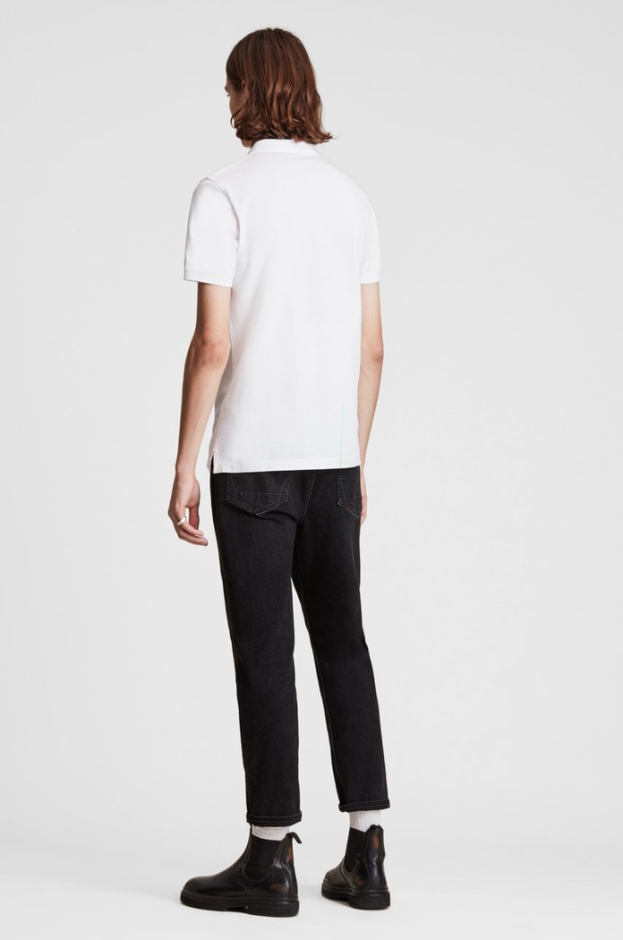 AllSaints - Polo tričko Reform Polo biela MD051H