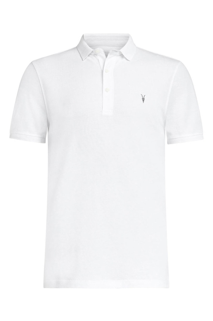 AllSaints - Polo tričko Reform Polo MD051H biela