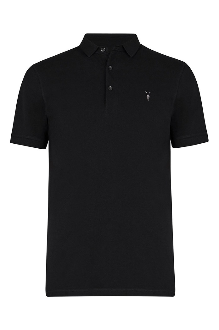 AllSaints - Tricou Polo Reform Polo MD051H negru